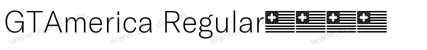 GTAmerica Regular字体转换